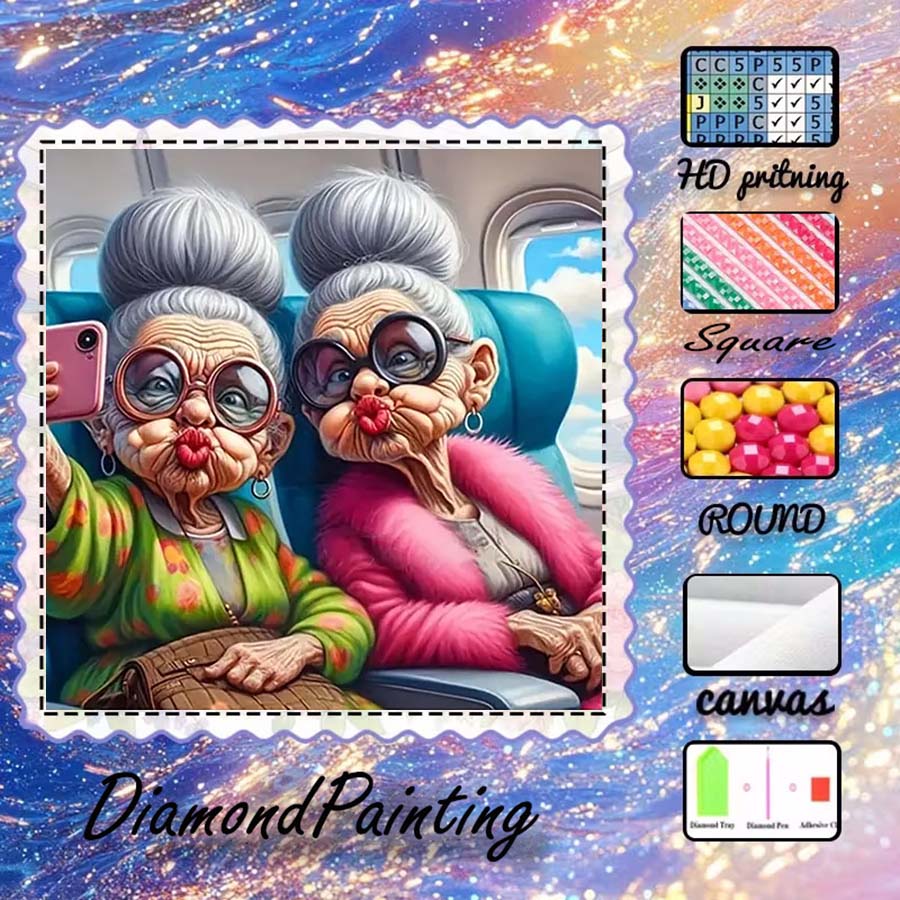 5D Diamond Painting Kit Full Drill - 1 piece 5D DIY flocking cloth,