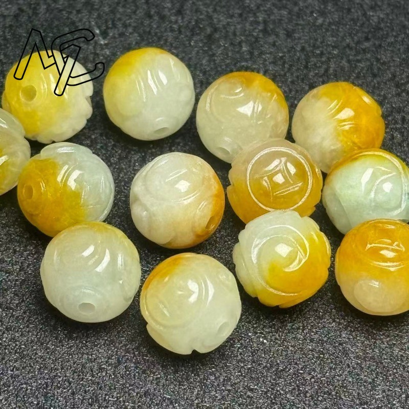 5pcs Natural Yellow Emerald Ja - огляд і ціна Beading