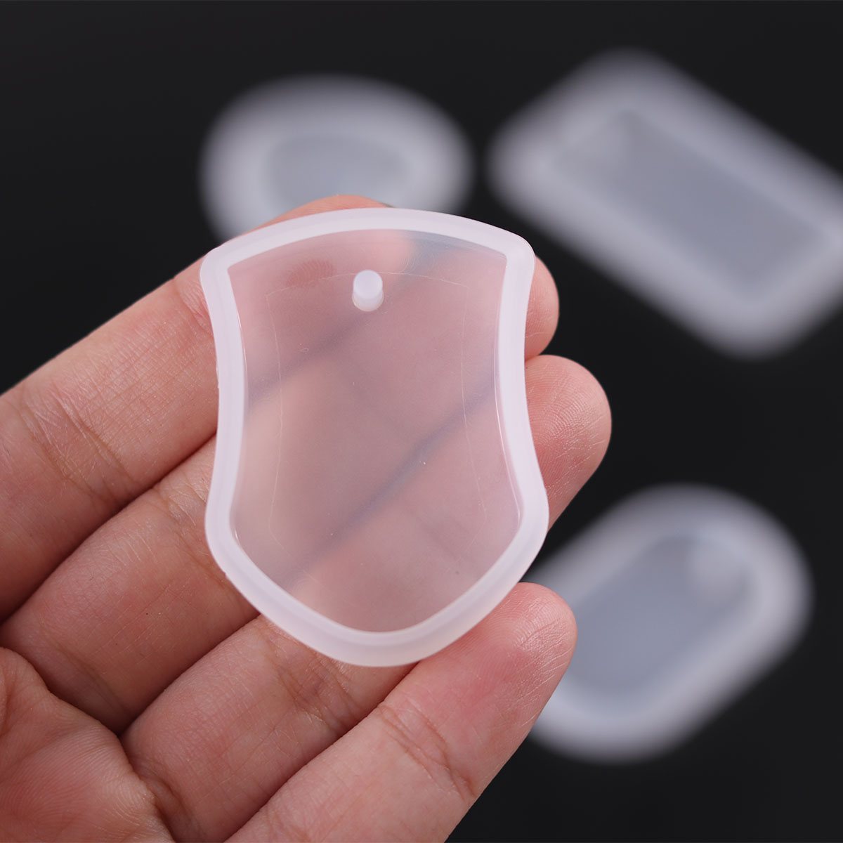 1PC DIY Keychain Pendant Silic - огляд і ціна Silicone Epoxy Resin Molds Set