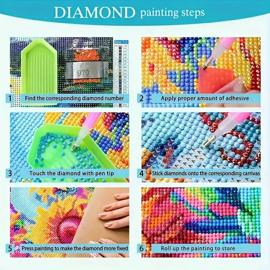 Cartoon Happy Old Couple 5D Fu - огляд і ціна 5D Diamond Painting Kit Full Drill