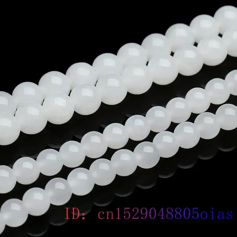 White Jade Beaded Necklace Bea - огляд і ціна Beading