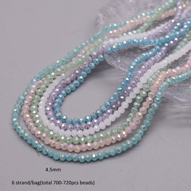 Color Scheme 6 strand/bag 4mm  - огляд і ціна Glass Seed Beads 2Mm Jewelry Making