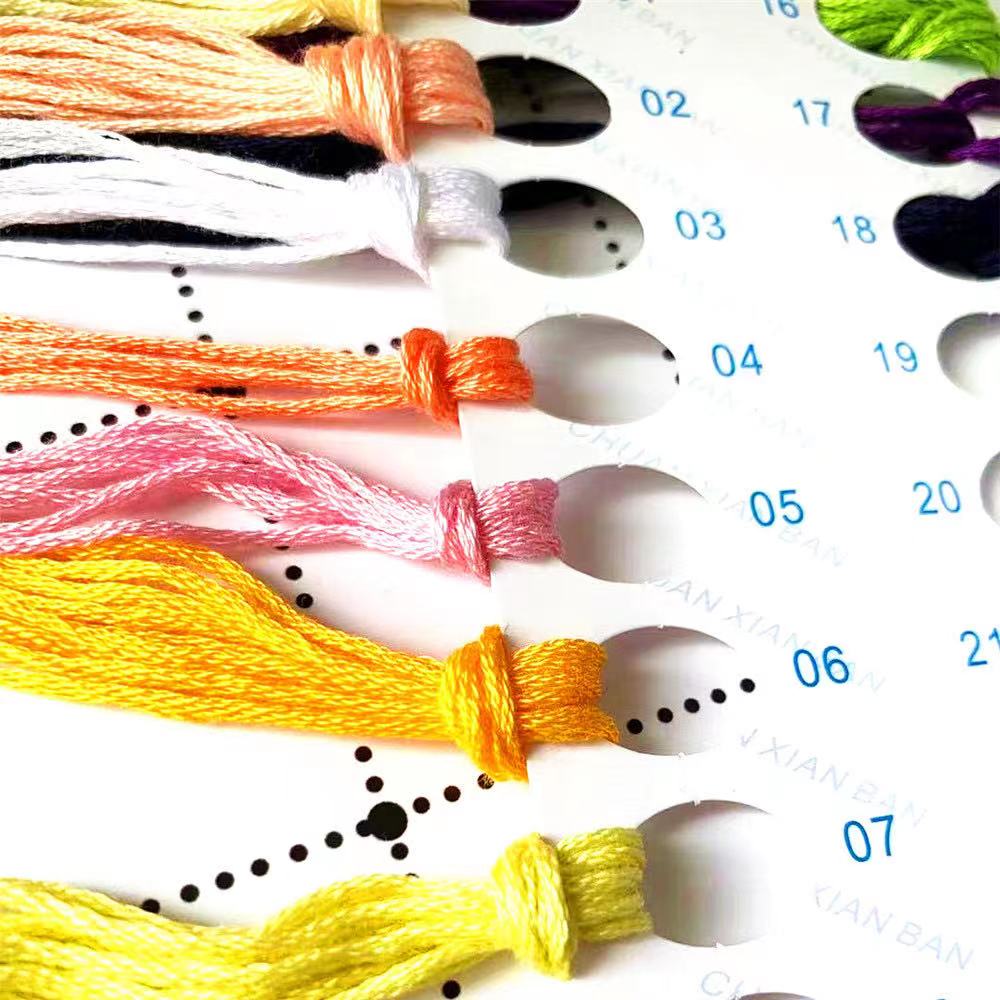 6702 DIY Cross Stitch Kits Cro - огляд і ціна Cotton Embroidery Thread Skeins