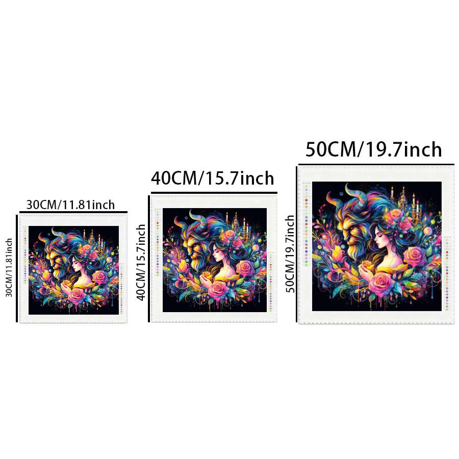 1 piece - Potdemiel-5D-DIY - F - огляд і ціна 5D Diamond Painting Kit Full Drill
