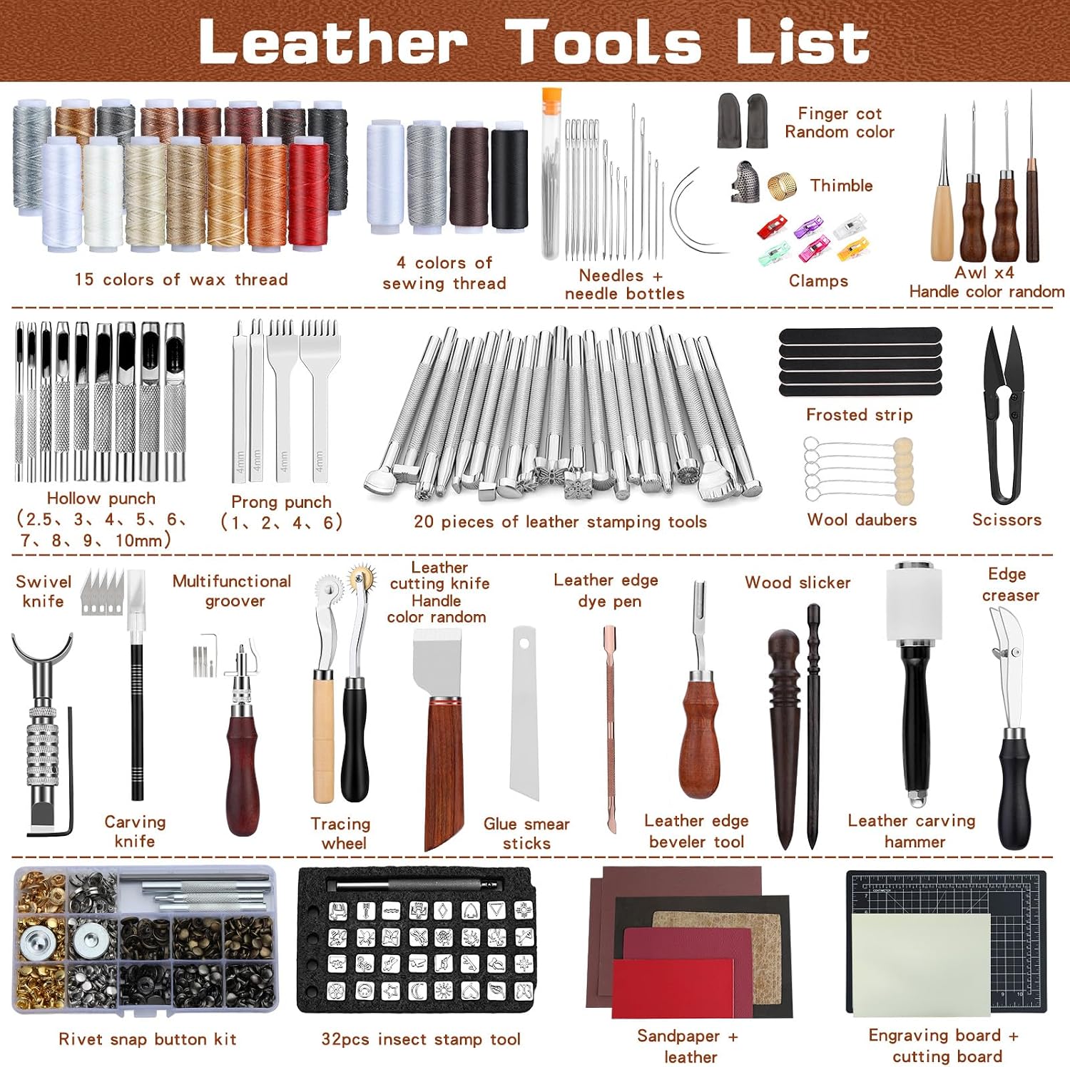 Leather Tooling Kit Leather Cr - огляд і ціна Sewing