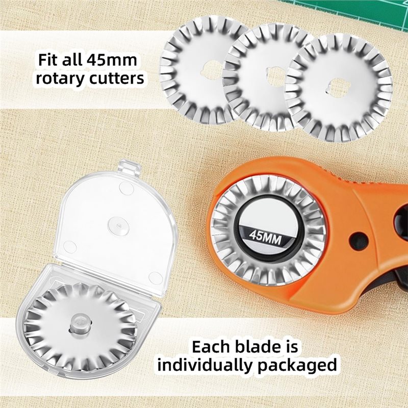 AAAF Replacement Blades For Fa - огляд і ціна Rotary Cutter For Fabric 45Mm