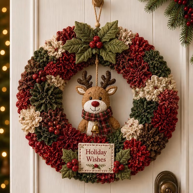 3D Christmas Fabric Poke Art K - огляд і ціна Sewing