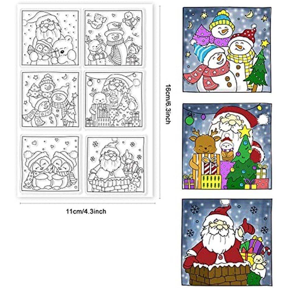 Clear Silicone Stamps Christma - огляд і ціна Clear Silicone Stamps For Card Making