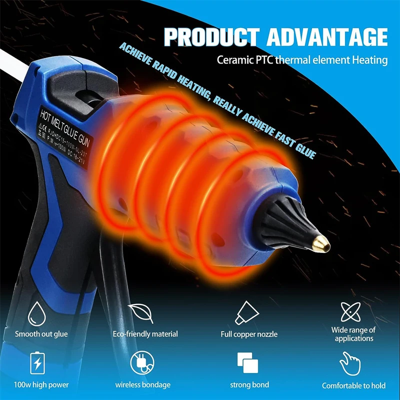 Cordless Hot Melt Glue Gun For - огляд і ціна Hot Melt Glue Gun Cordless