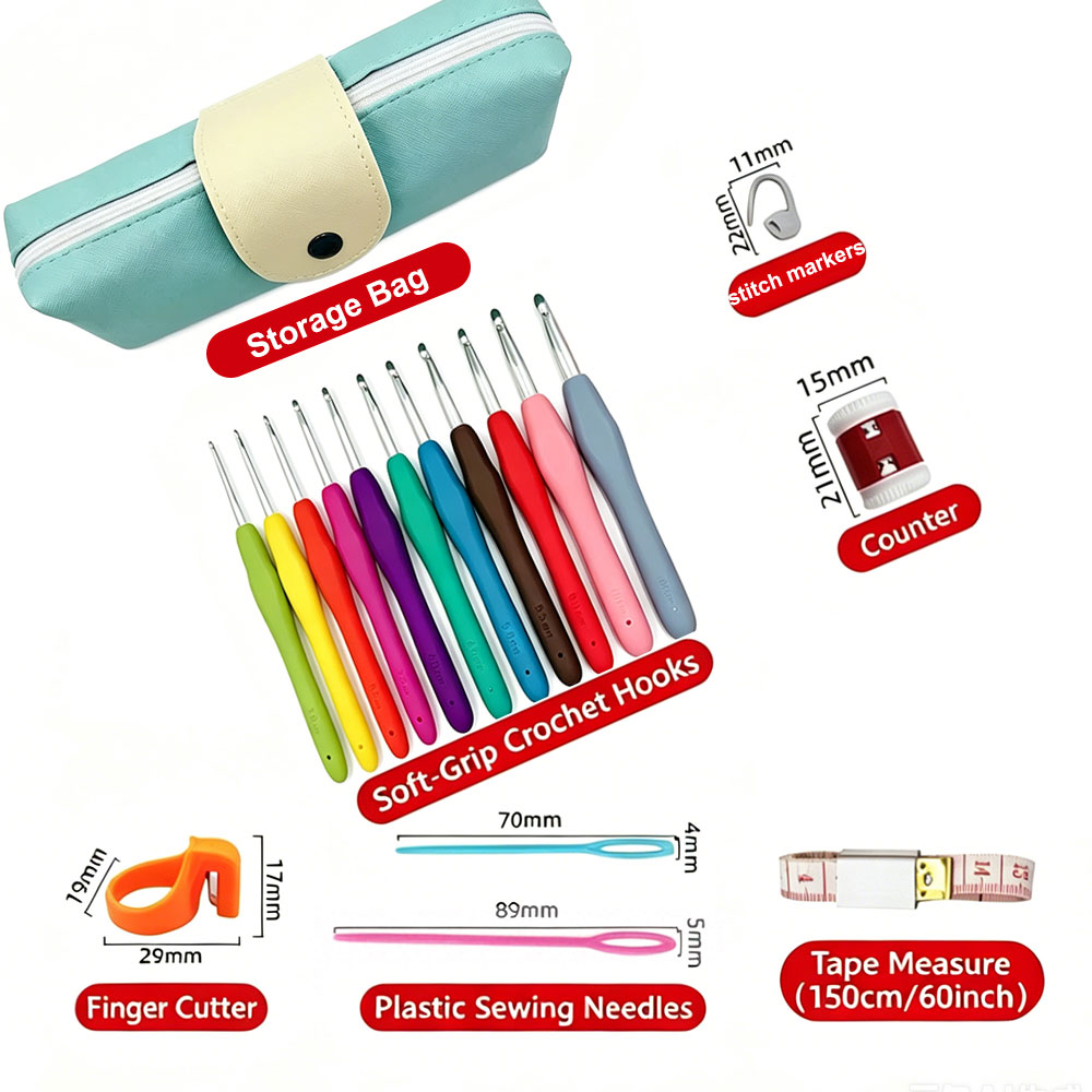 37pcs Crochet Hooks Kits with  - огляд і ціна Sewing